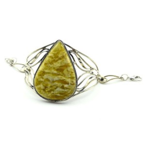 Браслет лизардит " Капля ", 19,5см.