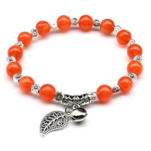 Браслет из кошачьего глаза (синт.) шарик 8мм с Кулонами цвет оранжевый (иск.) Браслет из кошачьего глаза (синт.) шарик 8мм с Кулонами цвет оранжевый (иск.)