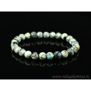 Браслет из Азурмалахита шарик 7мм, 19,5г