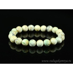 Браслет из Азурмалахита шарик 9мм, 33г