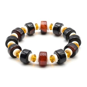 Браслет из сардоникса цилиндр 14*8мм