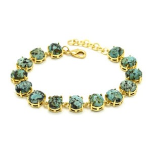 Браслет с хризоколлой, 17см