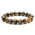 Браслет шарик 10мм из тигрового глаза