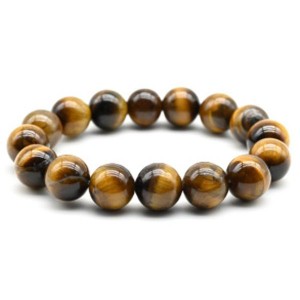 Браслет шарик 12мм из тигрового глаза