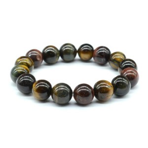 Браслет шарик 12мм из тигрового, бычьего, соколиного глаза Браслет шарик 12мм из тигрового, бычьего, соколиного глаза