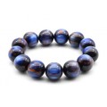 Браслет из полимера шарик 18мм цвет синий (иск.)