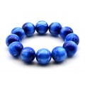 Браслет из полимера шарик 20мм цвет голубой (иск.)