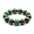 Браслет из полимера шарик 18мм цвет зеленый (иск.)