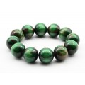 Браслет из полимера шарик 20мм цвет зеленый (иск.)
