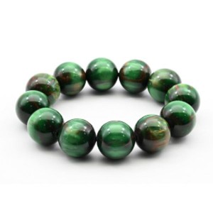 Браслет из полимера шарик 20мм цвет зеленый (иск.)