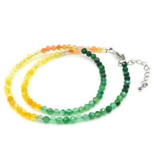 Чокер из агата тонированного шарик гр.4мм, 41см Чокер из агата тонированного шарик гр.4мм, 41см