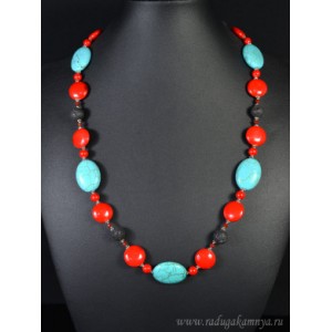 Бусы из самоцветов, 60см
