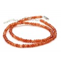 Чокер из кальцита рондель гр.4*3мм, цвет рыжий, 40,5см