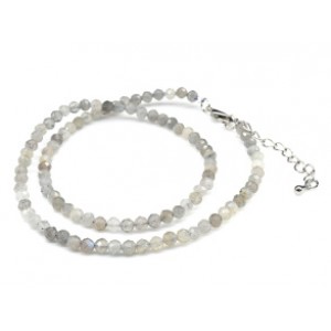 Чокер из лабрадорита шарик гр.4мм, 40см