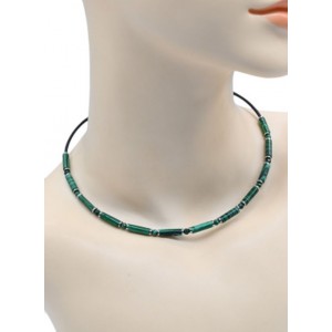 Чокер с малахитом искусственным, 42см (иск.)
