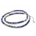 Чокер из содалита шарик гр.4мм, 40см.