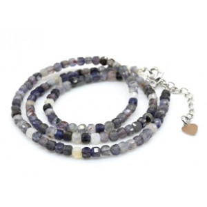 Чокер из Иолита кубик гр.3,5мм, 40см