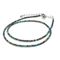 Чокер из хризоколлы шарик гр.2мм, 41см