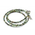 Чокер из хризоколлы шарик гр.2мм, 39см