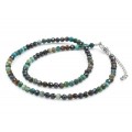 Чокер из хризоколлы шарик гр.4мм, 40см