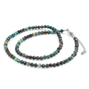 Чокер из хризоколлы шарик гр.4мм, 40см