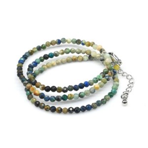 Чокер из хризоколлы шарик гр.3мм, 39,5см Чокер из хризоколлы шарик гр.3мм, 39,5см