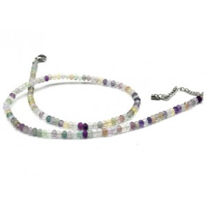 Чокер из флюорита рондель гр.4*3мм, 39,5см