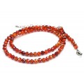 Чокер из фианитов шарик гр.4мм, цвет рыжий, 40,5см (иск.)