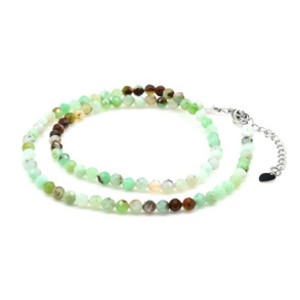 Чокер из хризопраза шарик гр.4мм, 40см Чокер из хризопраза шарик гр.4мм, 40см