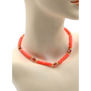 Чокер из каучука с цирконом цвет оранжевый яркий, 40см (иск.) Чокер из каучука с цирконом цвет оранжевый яркий, 40см (иск.)