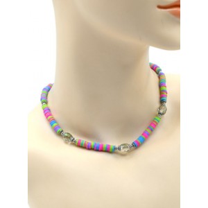 Чокер из каучука с цирконом цвет ассорти, 40см (иск.)