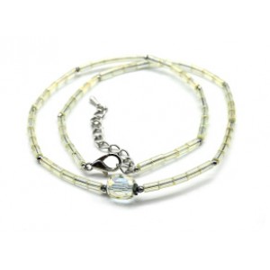 Чокер из циркона цилиндр 3*5мм, бочонок гр.8*8мм цвет желтый, 40см (иск.) Чокер из циркона цилиндр 3*5мм, бочонок гр.8*8мм цвет желтый, 40см (иск.)