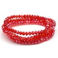 Бусы-браслет на резинке из циркона кукуруза гр.6мм красный хамелеон, 86см (иск.) Бусы-браслет на резинке из циркона кукуруза гр.6мм красный хамелеон, 86см (иск.)