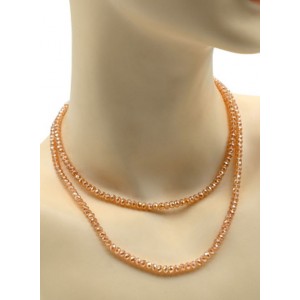 Бусы-браслет на резинке из циркона кукуруза гр.4мм оранжевый хамелеон, 84см (иск.) Бусы-браслет на резинке из циркона кукуруза гр.4мм оранжевый хамелеон, 84см (иск.)