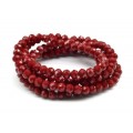 Бусы-браслет на резинке из циркона кукуруза гр.6мм красный матовый, 86см. (иск.) Бусы-браслет на резинке из циркона кукуруза гр.6мм красный матовый, 86см. (иск.)