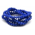 Бусы-браслет на резинке из циркона кукуруза гр.6мм тем.васильковый, 86см. (иск.) Бусы-браслет на резинке из циркона кукуруза гр.6мм тем.васильковый, 86см. (иск.)