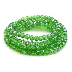 Бусы-браслет на резинке из циркона кукуруза гр.6мм зеленый хамелеон, 86см. (иск.) Бусы-браслет на резинке из циркона кукуруза гр.6мм зеленый хамелеон, 86см. (иск.)