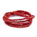Бусы-браслет на резинке из циркона кукуруза гр.4мм алый матовый, 84см (иск.) Бусы-браслет на резинке из циркона кукуруза гр.4мм алый матовый, 84см (иск.)
