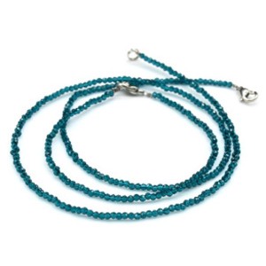 Чокер и браслет из шпинели шарик гр.2мм цвет мурена, 45см; 17см (иск.)