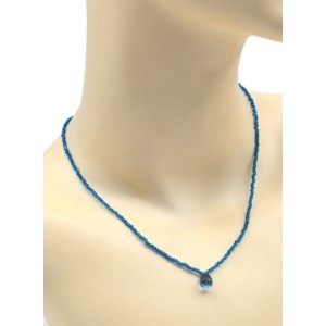 Чокер с подвеской из шпинели цвет голубой, 44см (иск.)