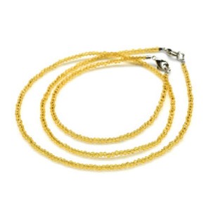 Чокер и браслет из шпинели шарик гр.2мм цвет шампань, 45см; 17см (иск.)