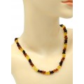 Бусы из янтаря галтовка цвет лимонный, коньячный, коньячный, 48см