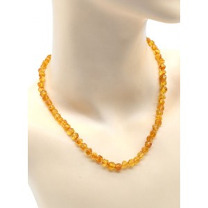 Бусы янтарные лечебные "кусанка" 6-7мм цвет медовый, 48см