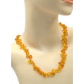Бусы из янтаря облепиха цвет  медовый, 49см