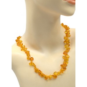 Бусы из янтаря облепиха цвет  медовый, 49см