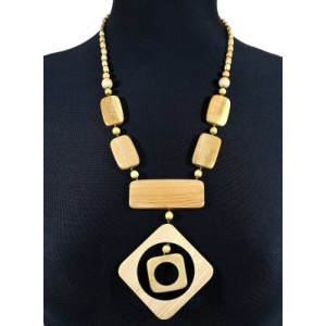 Бусы из дерева с подвеской Данко, 60см (иск.) Бусы из дерева с подвеской Данко, 60см (иск.)