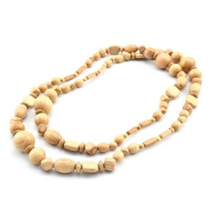 Бусы деревянные, 115см (иск.)