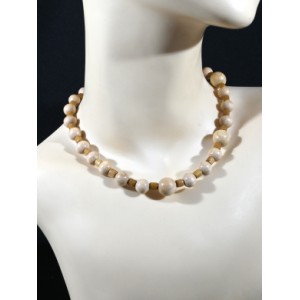 Бусы деревянные Фенька на резинке, 42см (иск.)