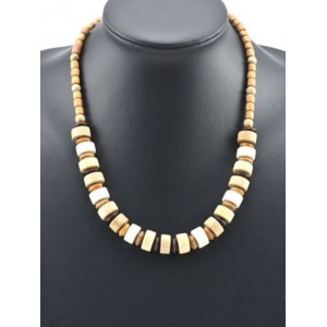 Бусы деревянные Фенька на резинке, 50см (иск.)