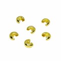 Крышечки кримпов 4 мм цвет золото 20 штук/упаковка
